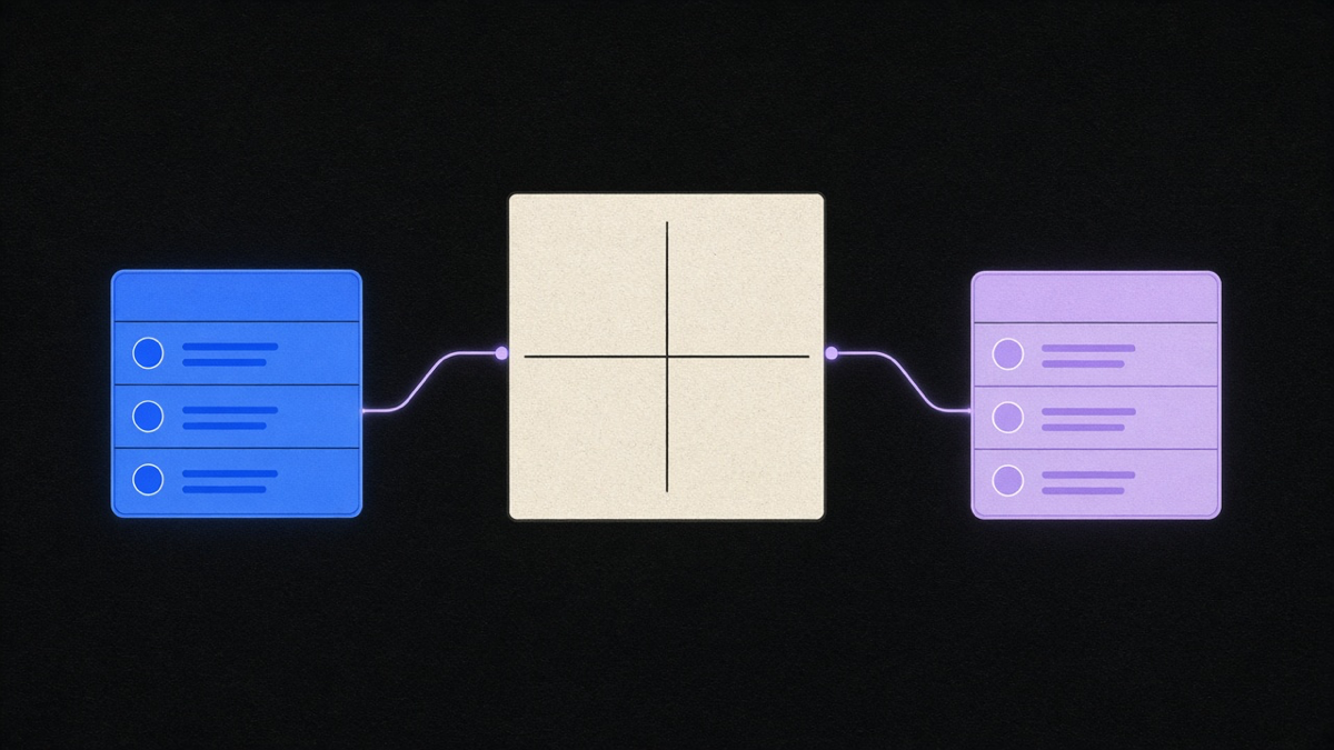 A single Excel spreadsheet cell splitting into a proper database schema with linked tables