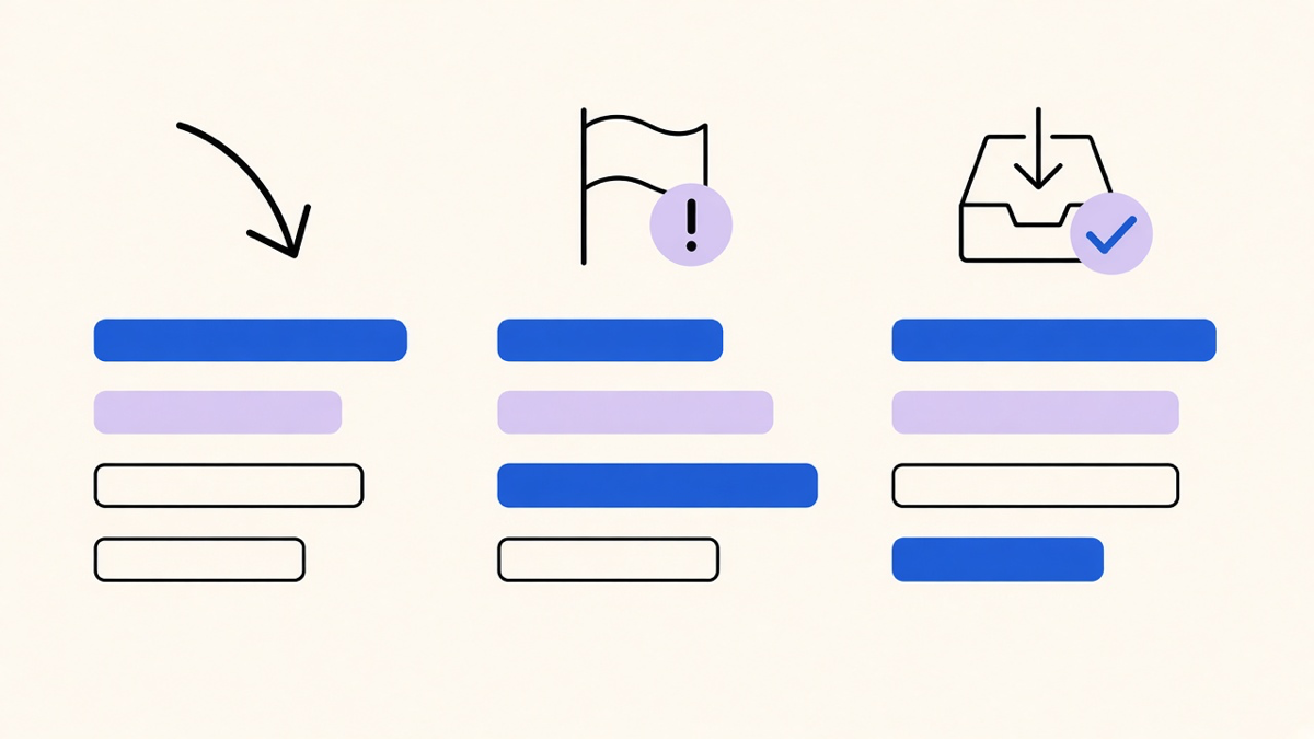 A dashboard showing email deliverability metrics: bounce rate, spam flag count, and inbox placement percentage across three sending domains